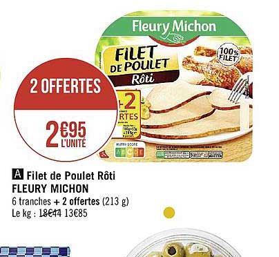 filet de poulet rôti fleury michon