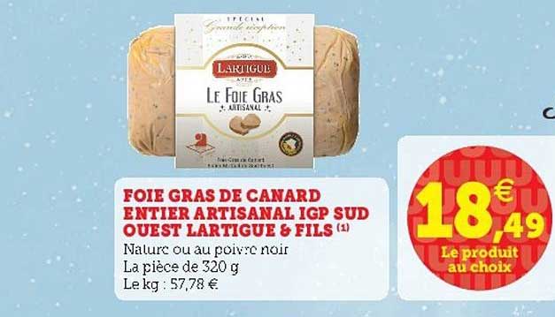 foie gras de canard entier artisanal igp sud ouest lartigue &  fils