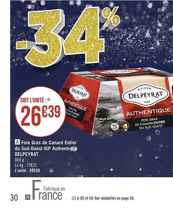 foie gras de canard entier du sud-ouest igp authentique delpeyrat