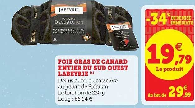 foie gras de canard entier du sud ouest labeyrie