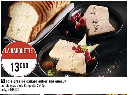 foie gras de canard entier sud ouest ou foie gras d'oie