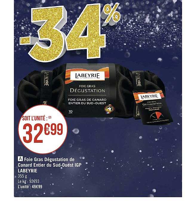 foie gras dégustation de canard entier du sud-ouest igp labeyrie