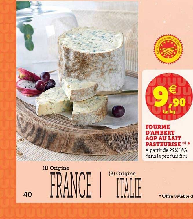 Fourme D'ambert Aop Au Lait Pasteurisé