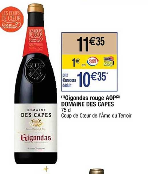 gigondas rouge aop domaine des capes