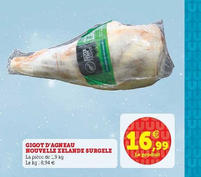 gigot d'agneau nouvelle zélande surgelé