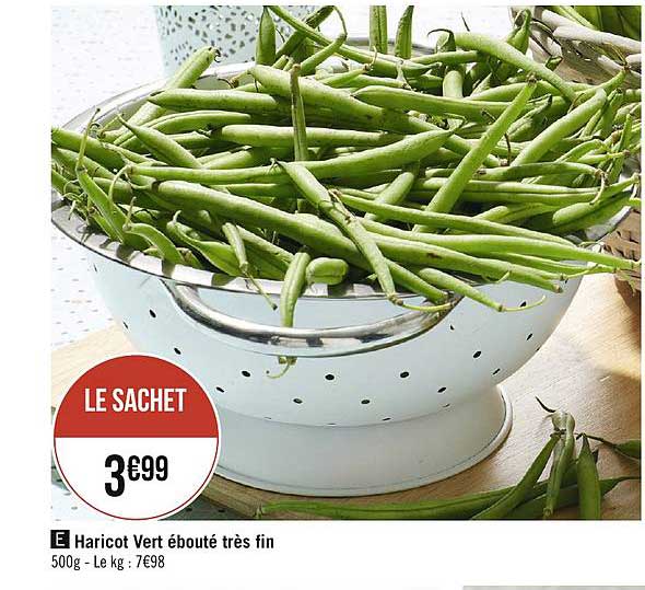 Haricot Vert ébouté Très Fin