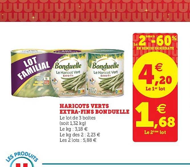 haricots verts extra-fins bonduelle