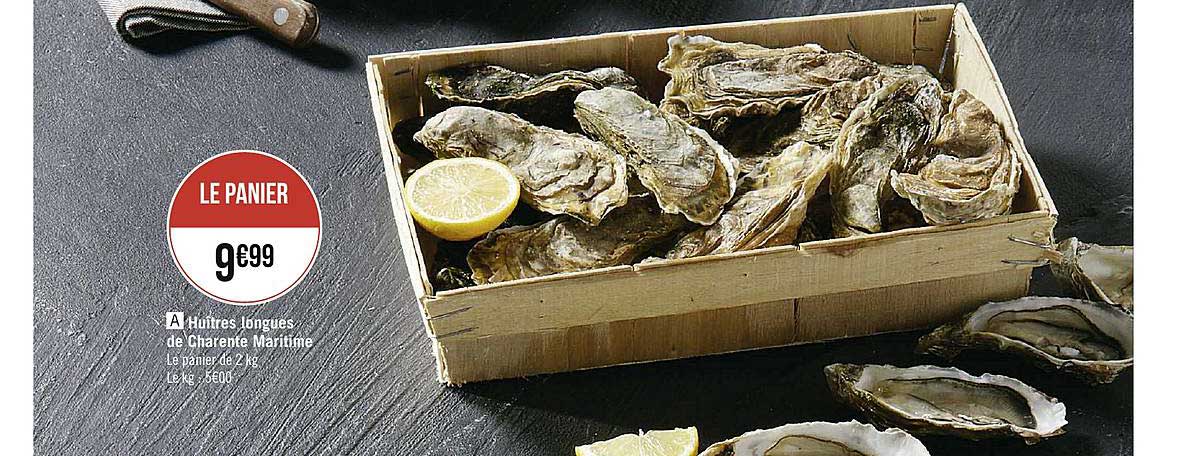 huîtres longues de charente maritime