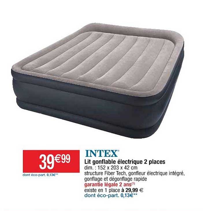 Lit Gonflable électrique 2 Places Intex