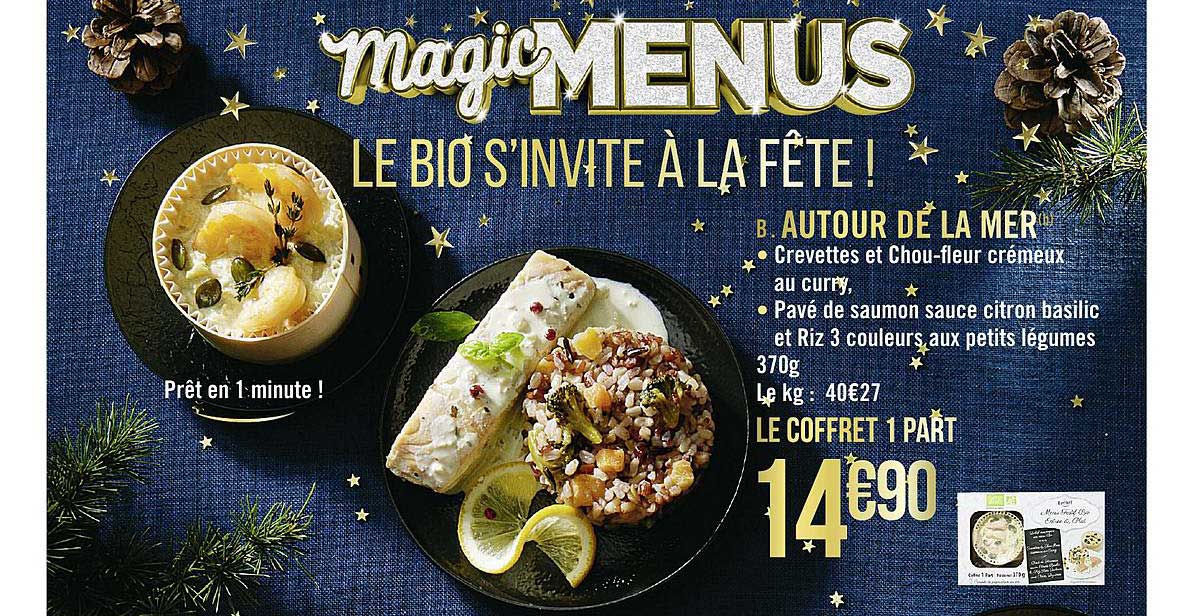 magic menus autour de la mer