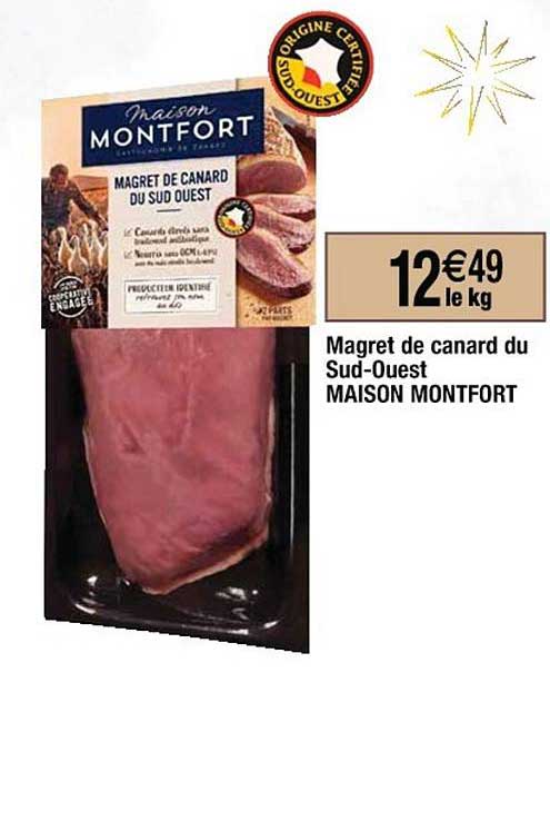 magret de canard du sud-ouest maison montfort