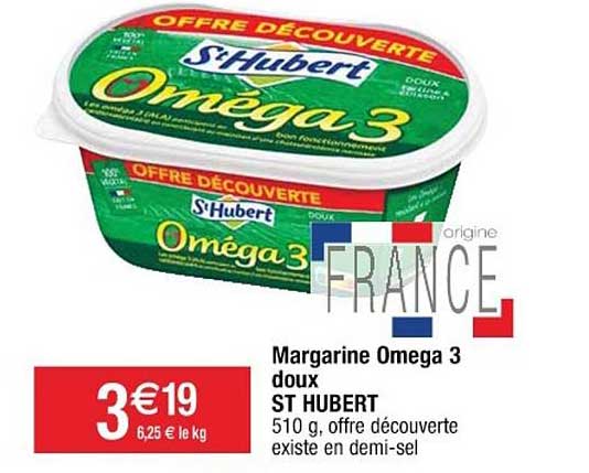 margarine omega 3 doux st hubert