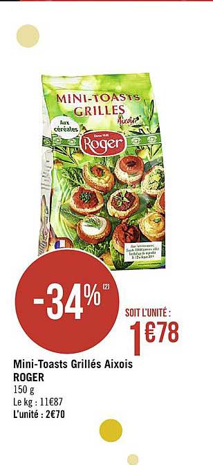 mini-toasts grillés aixois roger