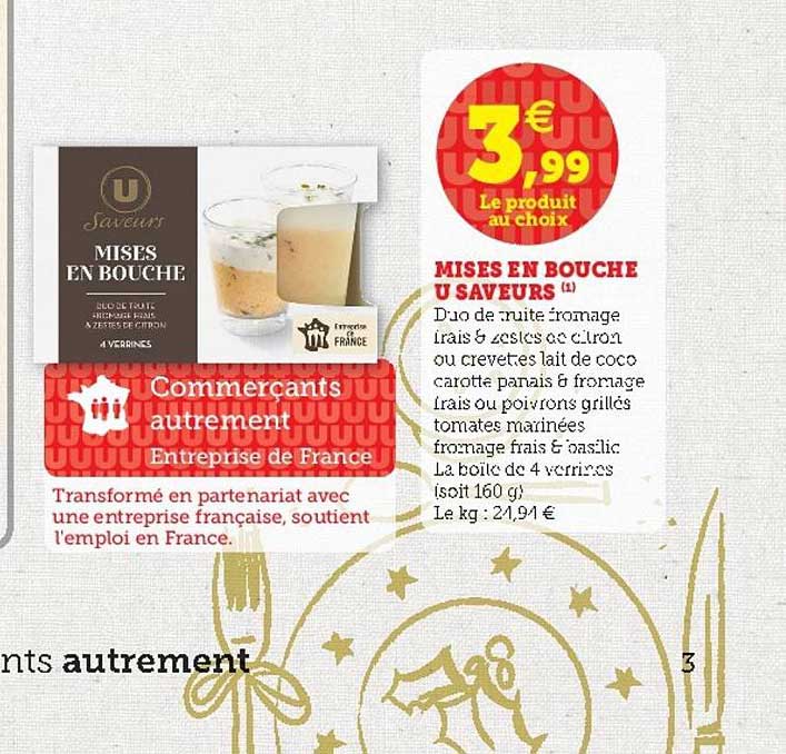 mises en bouche u saveurs