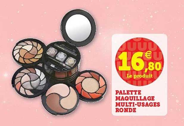 palette maquillage multi-usages ronde