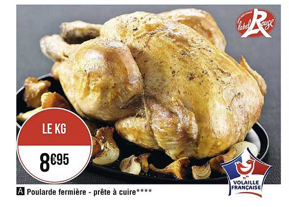 poularde fermière - prête à cuire