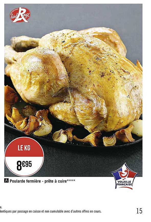 poularde fermière prête à cuire label rouge