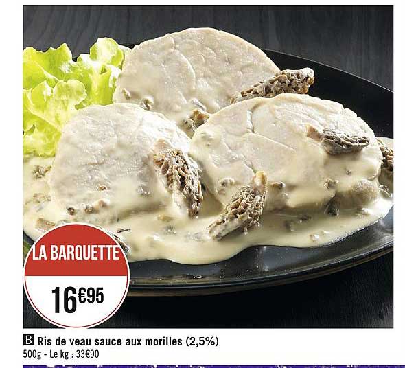 ris de veau sauce aux morilles