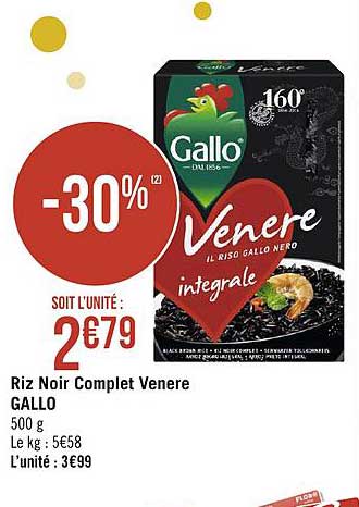 riz noir complet venere gallo