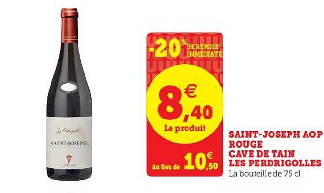 saint-joseph aop rouge cave de tain les perdrigolles