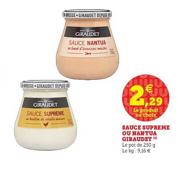 sauce supreme ou nantua giraudet