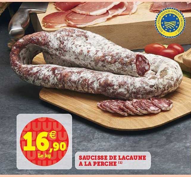saucisse de lacaune à la perche