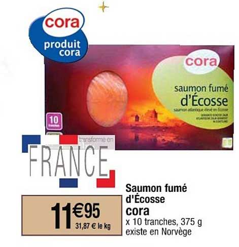 saumon fumé d'écosse cora