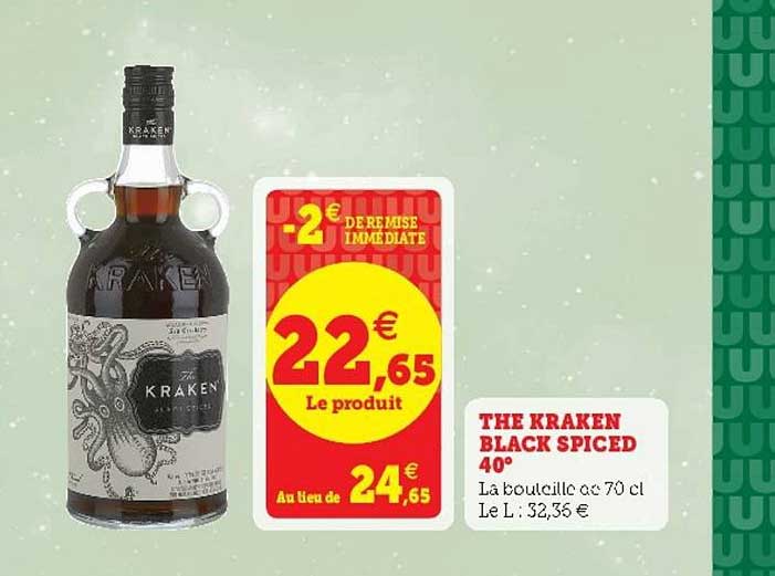 the kraken black spiced 40°