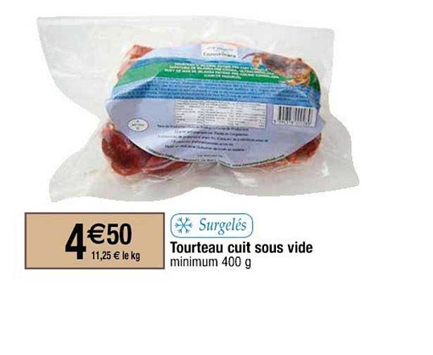 tourteau cuit sous vide