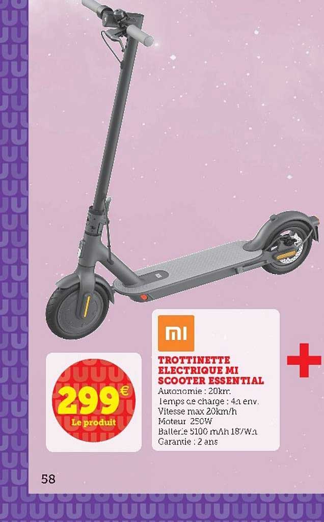 Trottinette électronique Xiaomi Scooter Essential