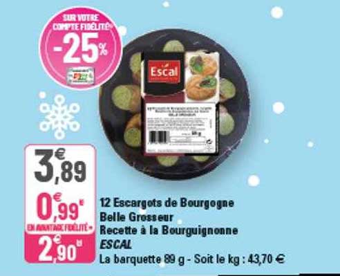 12 escargots de bourgogne belle grosseur recette à la bourguignonne escal