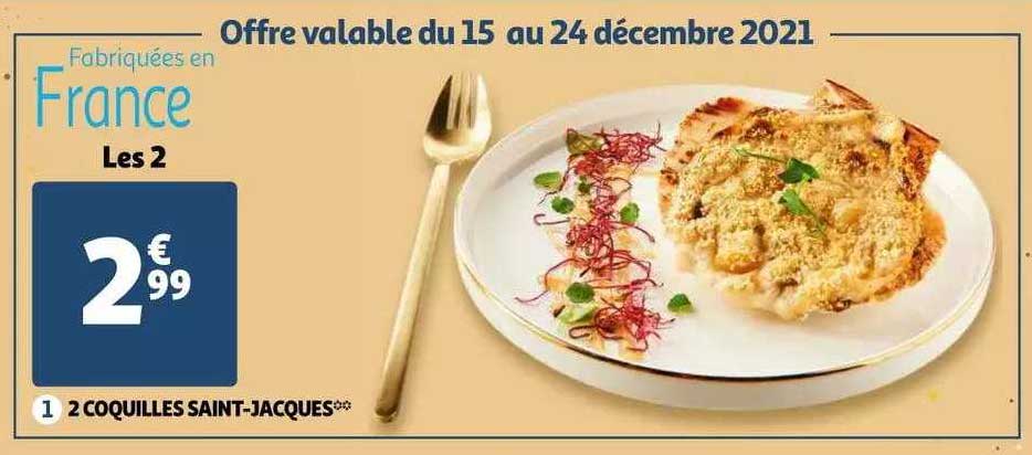 2 coquilles saint-jacques