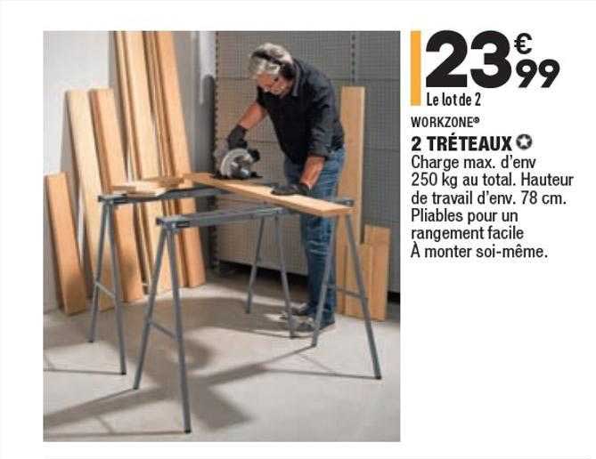 2 Tréteaux Workzone