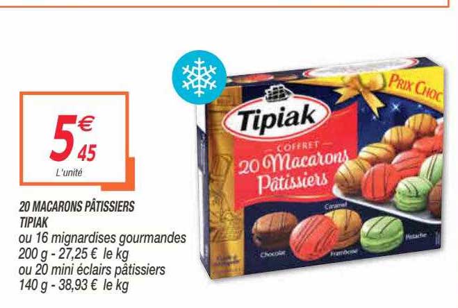 20 macarons pâtissiers tipiak