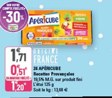 24 Apéricube Recettes Provençales