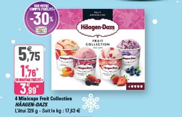 4 minicups fruit collection häagen-dazs