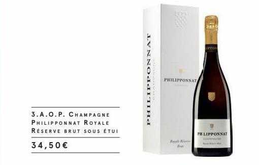 a.o.p. champagne philopponnat royale réserve brut sous étui
