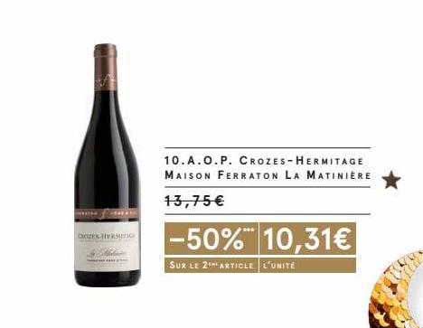 a.o.p. crozes-hermitage maison ferraton la matinière