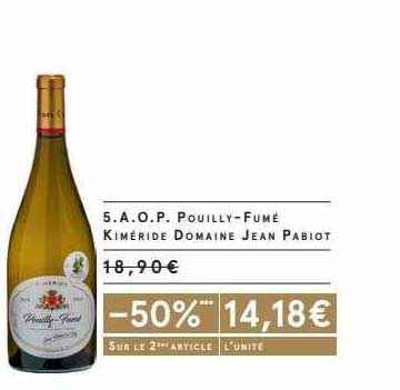 a.o.p. pouilly-fumé kiméride domaine jean pabiot
