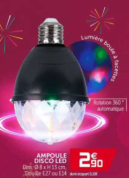 ampoule disco led