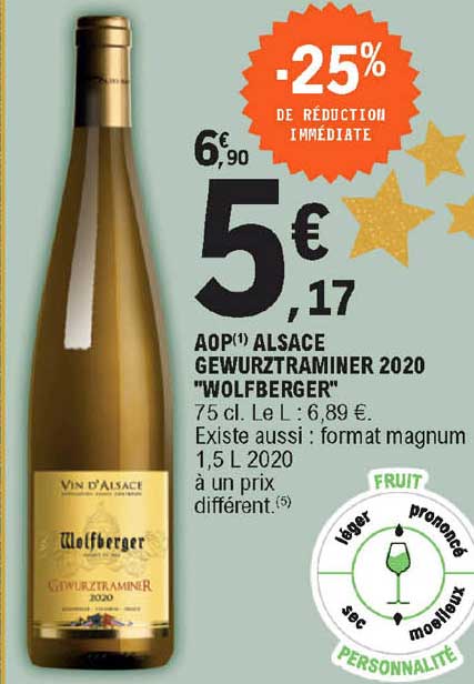 Aop Alsace Gewurztraminer 2020 "wolfberger"