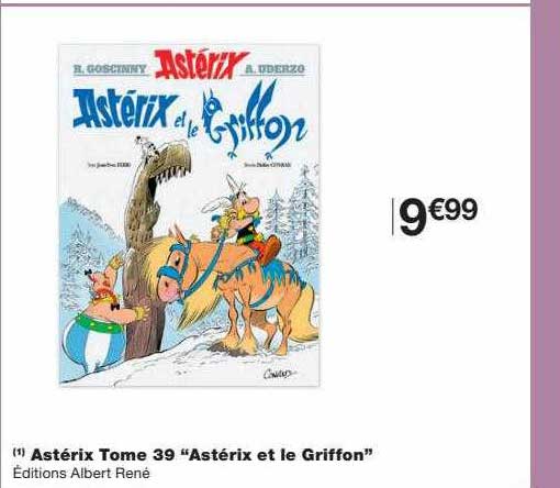 astérix tome 39 "astérix et le griffon"