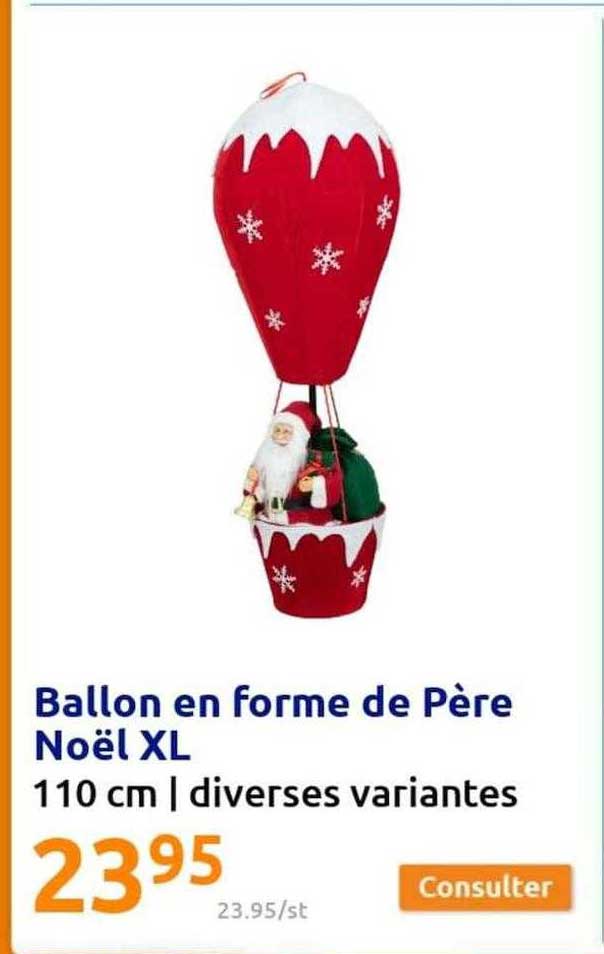 ballon en forme de père noël xl