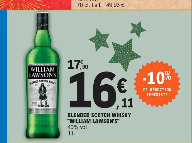 blended scotch whiksy "william lawson's"