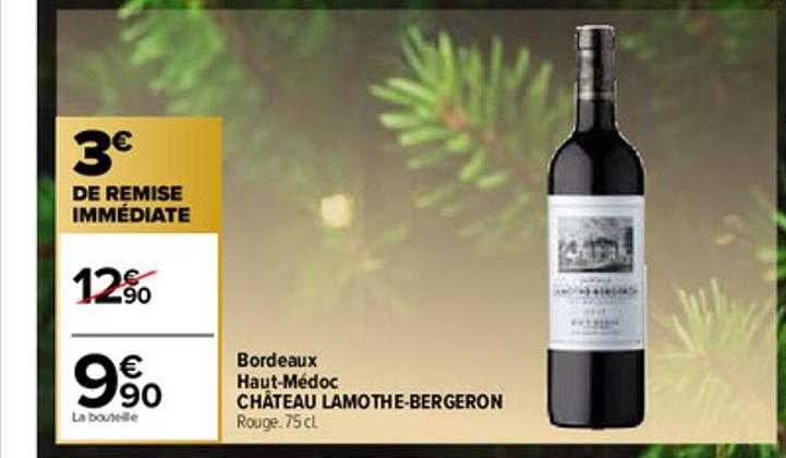 Bordeaux Haut-médoc Château Lamothe-bergeron