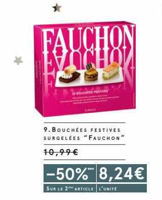 bouchées festives surgelées "fauchon"