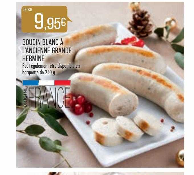 Boudin Blanc à L'ancienne Grande Hermine