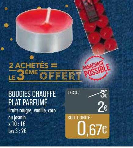 bougies chauffe plat parfumé