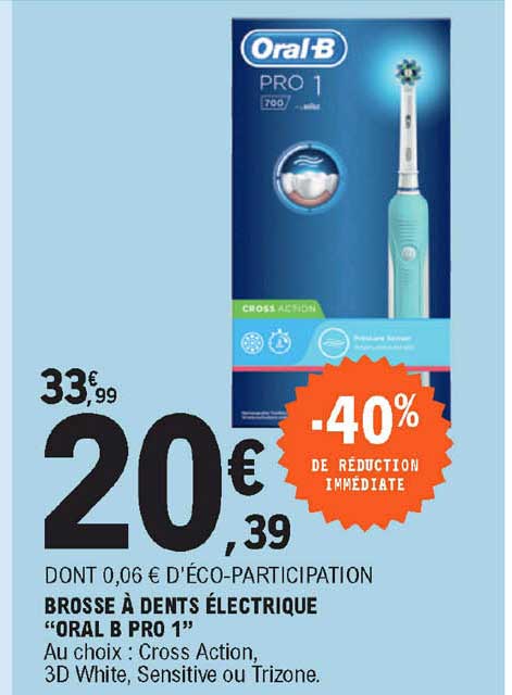brosse à dents électrique "oral b pro 1"