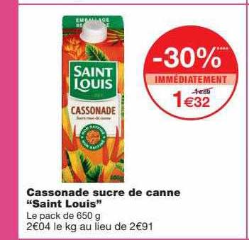 cassonnade sucre de canne "saint louis"